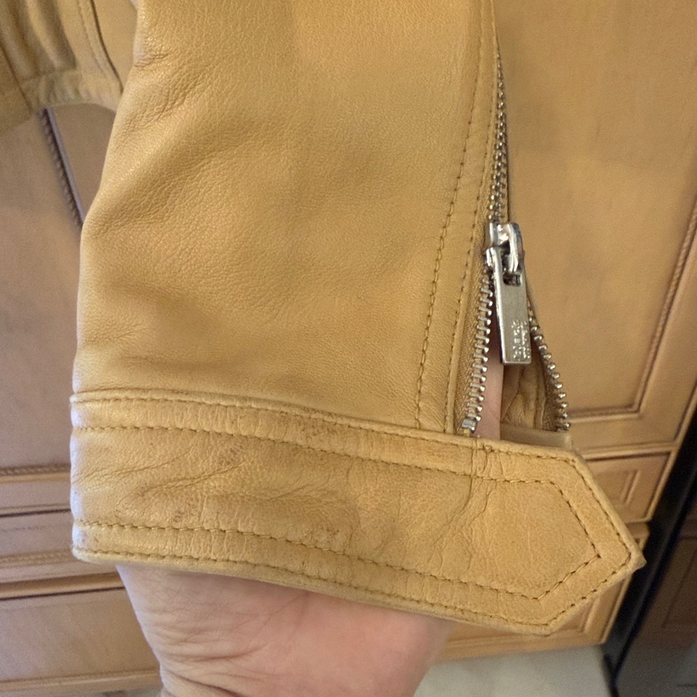 Wilson Leather / Black Rivet Light Brown Leather Jacket - Picture 4 of 12